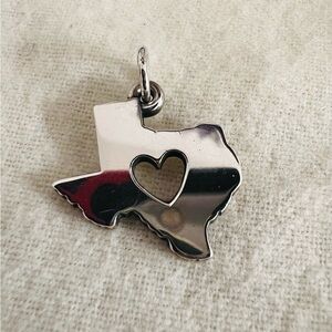 James Avery Heart of Texas charm.  Sterling silver.